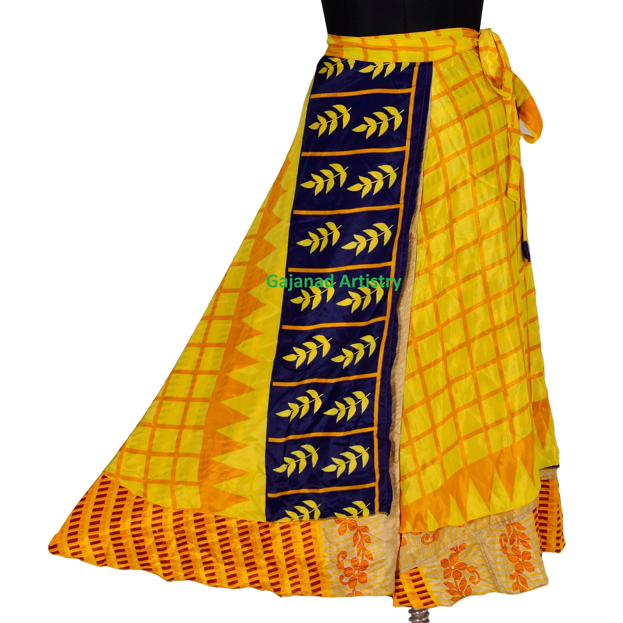 Indian Vintage Silk Skirts For Wholesale Lot Indian Silk fabric Handmade Women Skirt Fabric Boho Skirt Bohemian Hippie