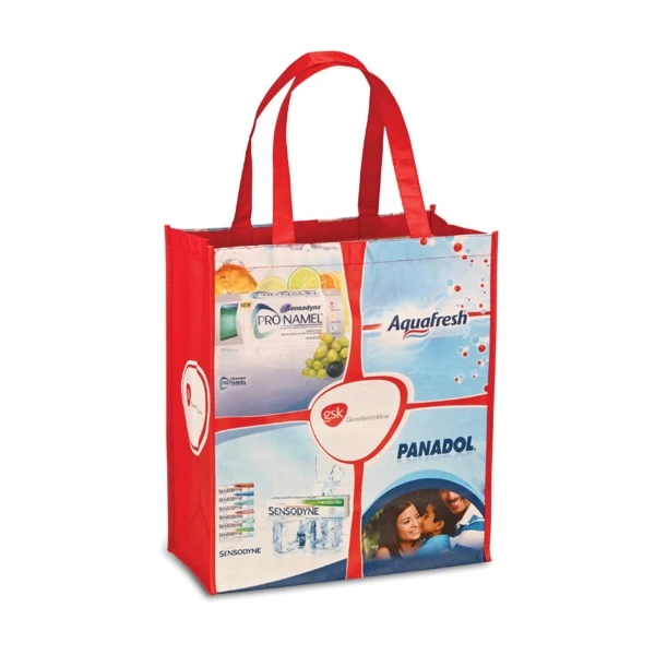 Vietnamese wholesale Reusable Grocery Tote Bag for Supermarket Custom Logo Eco Non Woven Recycled PET Bag