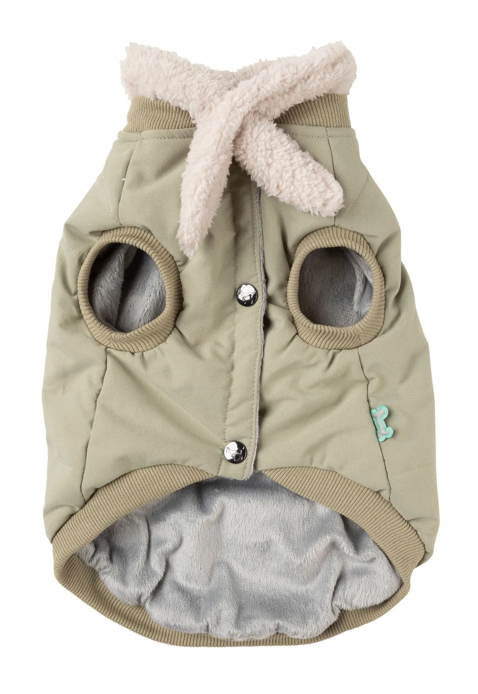 Light Khaki Nordic Bomber Comfortable Adventure Jacket Pet Clothes Recycled Pet Clothes for Dog
