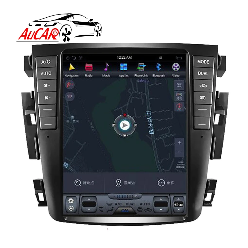 AuCar 10.4 Android 9.0 GPS Navigation Auto Multimedia DVD Player Car Video Radio Stereo Carplay For Nissan Teana J31 2003-2007