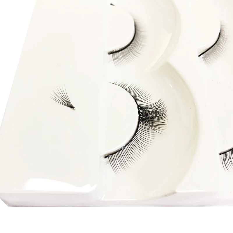 
Wholesale Short Stem D Curl Premade Volume Eyelash Extensions Heat Bonded 10D 0.03 Premade Fans Eyelash 