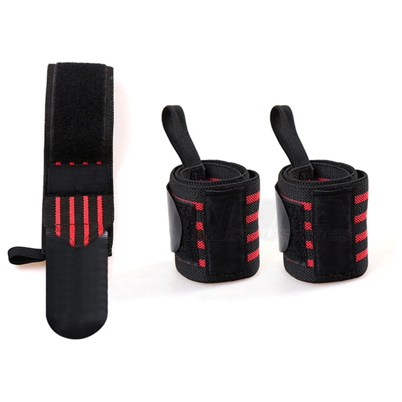 Low MOQ Wholesale price Good Quality Custom Power Weight Lifting Wrist Wraps Gym Bandage Straps