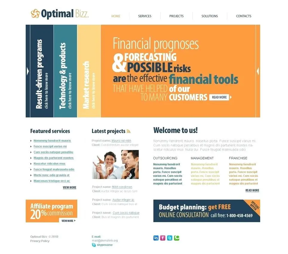 Template Based Website Design Service Provider