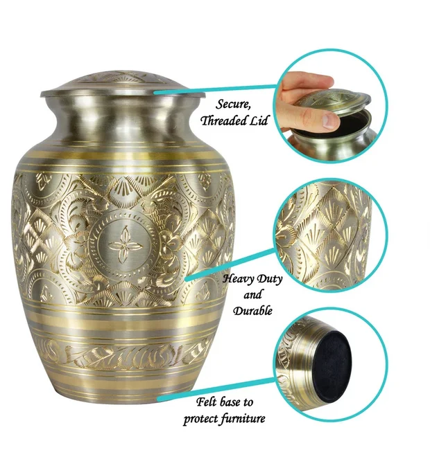 Похоронная урна для кремации под заказ старину ПЭТ или человека среднего размера индивидуальный дизайн ручной работы в Индии с OEM