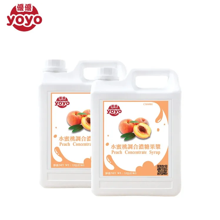 Пузырьковый чайный сироп фруктовый концентрат с ароматом персика Тайвань
