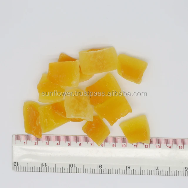 Thai Dehydrated Cantaloupe Chunk Natural Color High Quality So2 <100ppm
