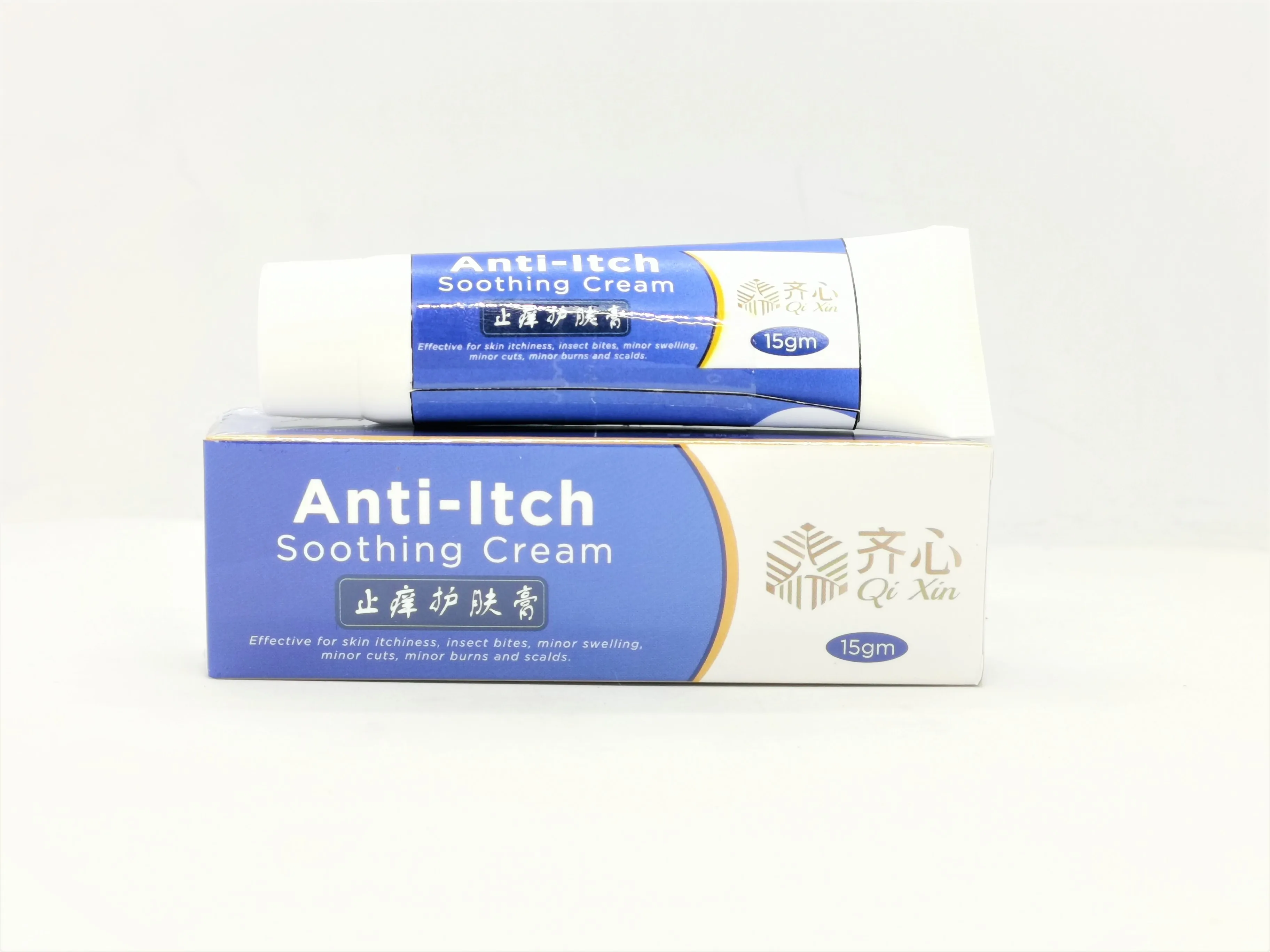 Insect Bites Minor Swelling Minor Cuts Minor Burns Qi Xin Anti-Itch Soothing Cream 15gm Skin Care Cream From Singapore