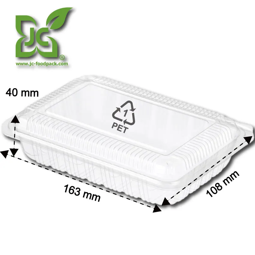 custom food boxes with container hinge lid disposable lunch box