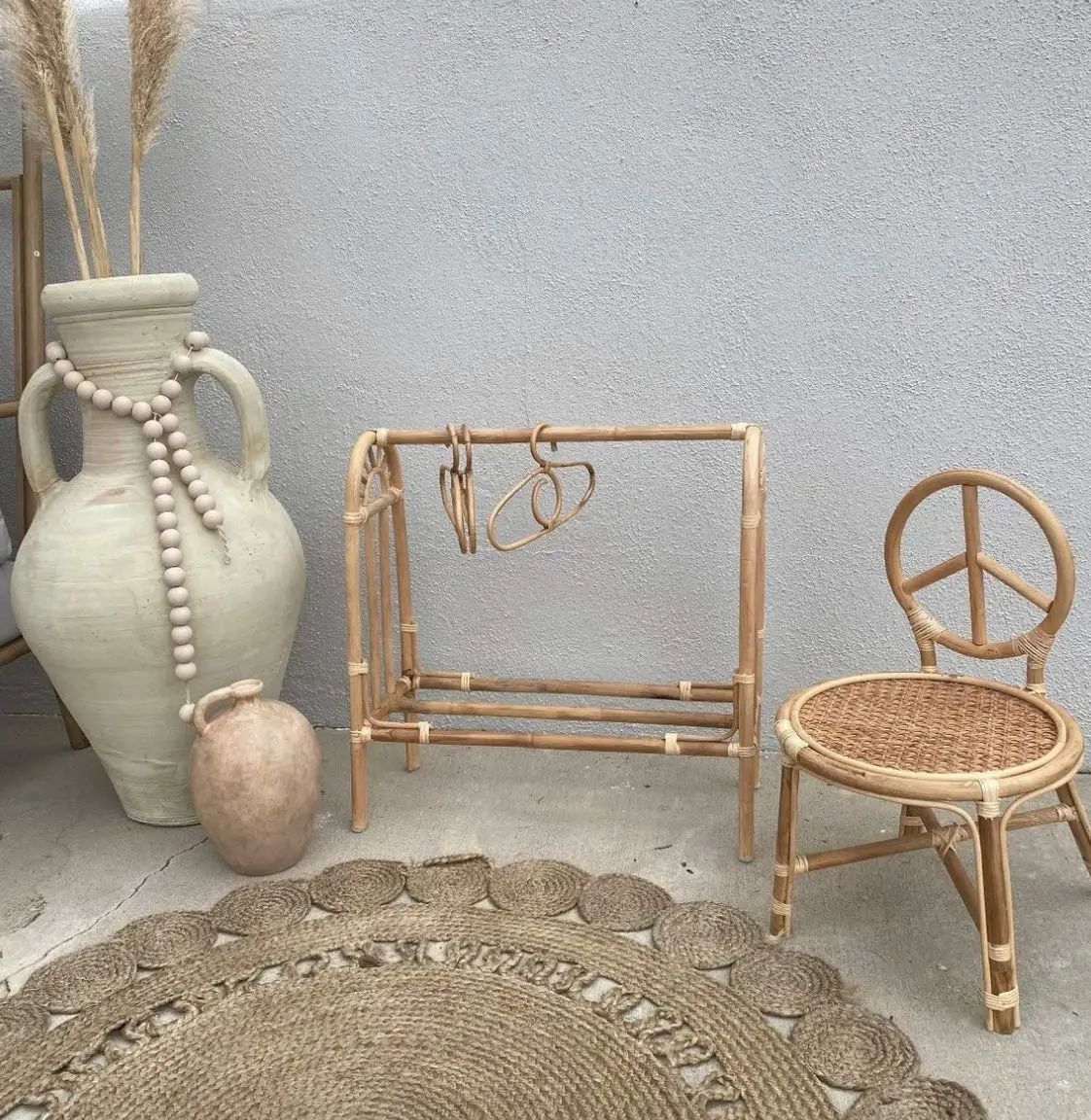 Ротанговый детский стул ротанговый для детей