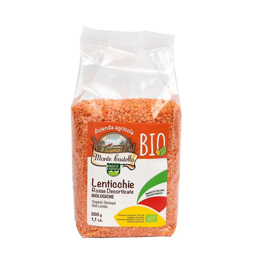 For wholesale Italian Lentils  500gr or 1kg  by  agriculture 100 % integrated control