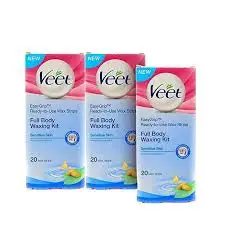 Восковые полоски Veet для сухой кожи полный набор восковых полосок