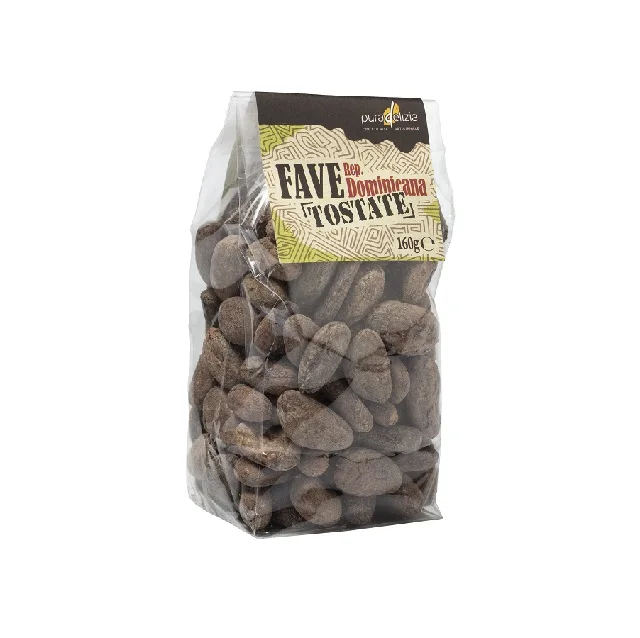 
Top quality Dominican Republic Roasted Cocoa Beans in 160gr bag - Pura Delizia 
