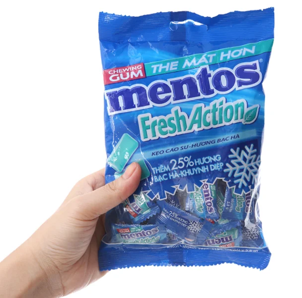 Wholesale Chewing Gum Mento.s  Fresh Action 45 Bags x 40 x 1.4 gram