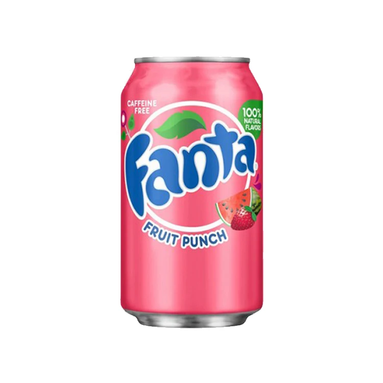Wholesale Price Good Selling Soft Drink Fruity, Soda Fanta Fruit Punch Carbonated Drink from Trusted Supplier
