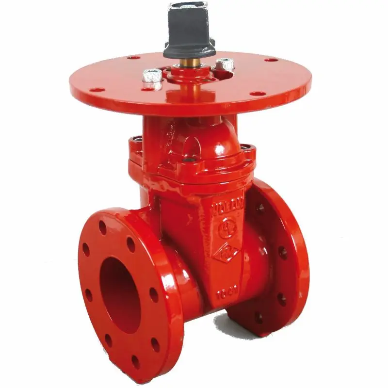
 non-rising stem flanged gate valve for fire protection  