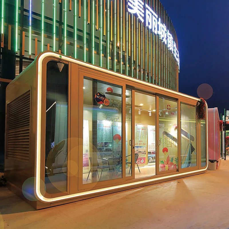 
Aluminum glass sunrooms prefab house prefabricated room for Fashion shop/ Souvenir shop/ Commercial street 