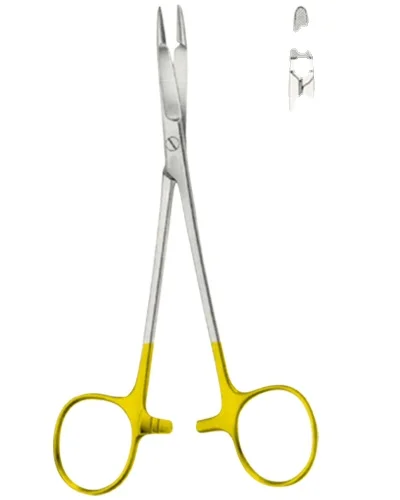 
Top Quality Olsen Hegar Needle Holder TC With Scissors Olsen Hegar Needle Holder TC Scissors 