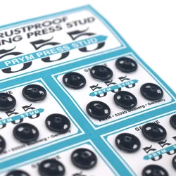 Prym 342315H Sew-on Snap Large Buttons Metal Snaps Fasteners Press Studs Buttons for Sewing
