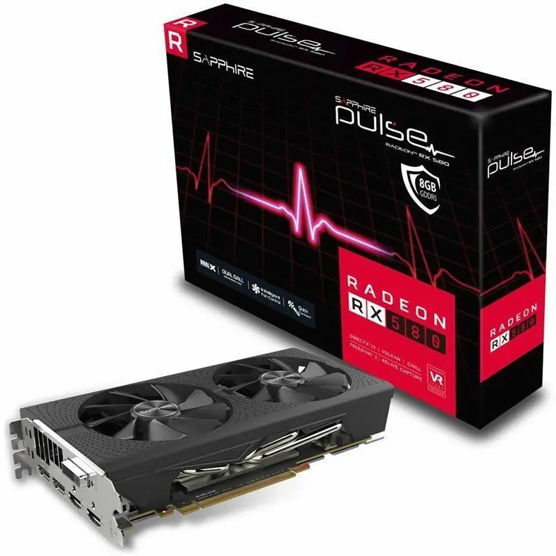 
 Совершенно новая заводская цена, графическая карта AMD RX 580 8 ГБ DDR5 Sapphire Radeon RX580  
