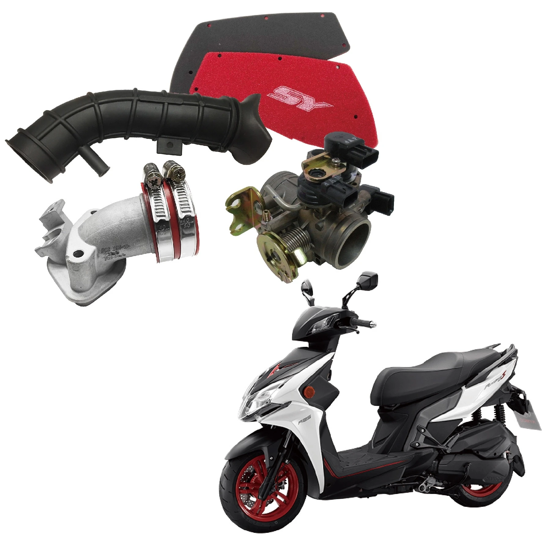 
SHINYEA KYMCO RacingS-150 Air injection motor system 