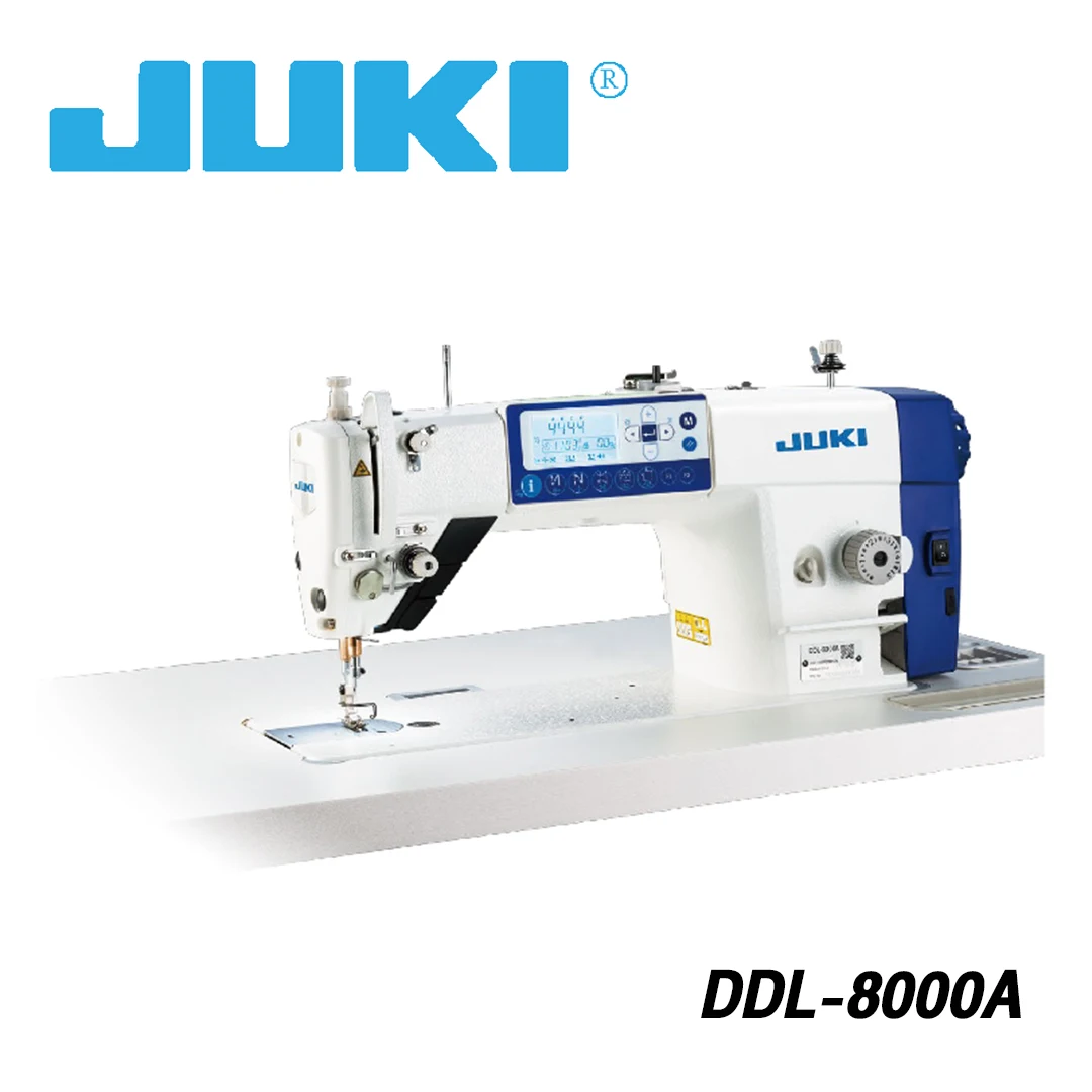
DDL-8000A JUKI Компьютеризированная с прямым приводом одноиголочная швейная машина с функцией вышивки закрытых стежков 