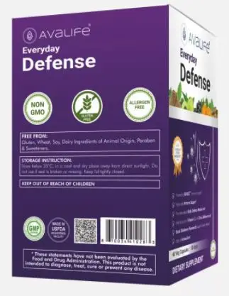Avalife повседневной защиты добавка 60 капсул с 30-ти дневной премиум качества поставок Поддержка иммунитета товаров медицинского назначения