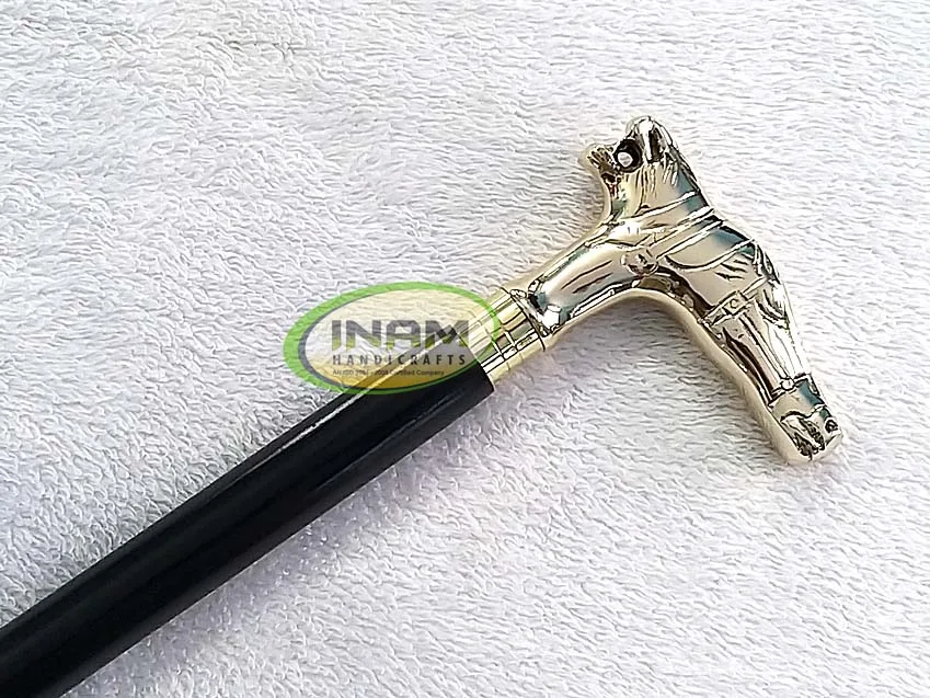 Wonderful quality and handmade vintage style walking Stick  / walking cane with designer Horse Handle