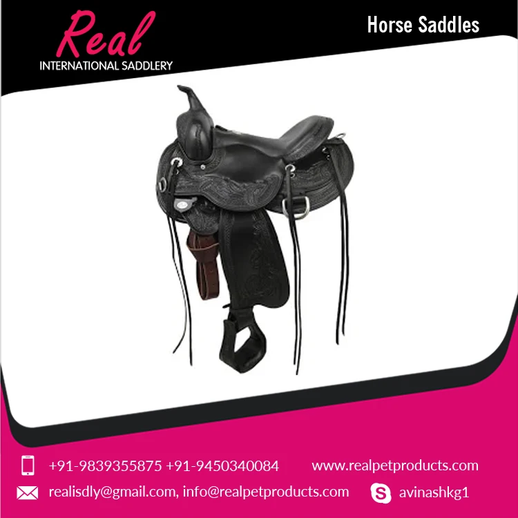 100% Superb Quality Material Pure Leather Horse Saddle for Global Purchase