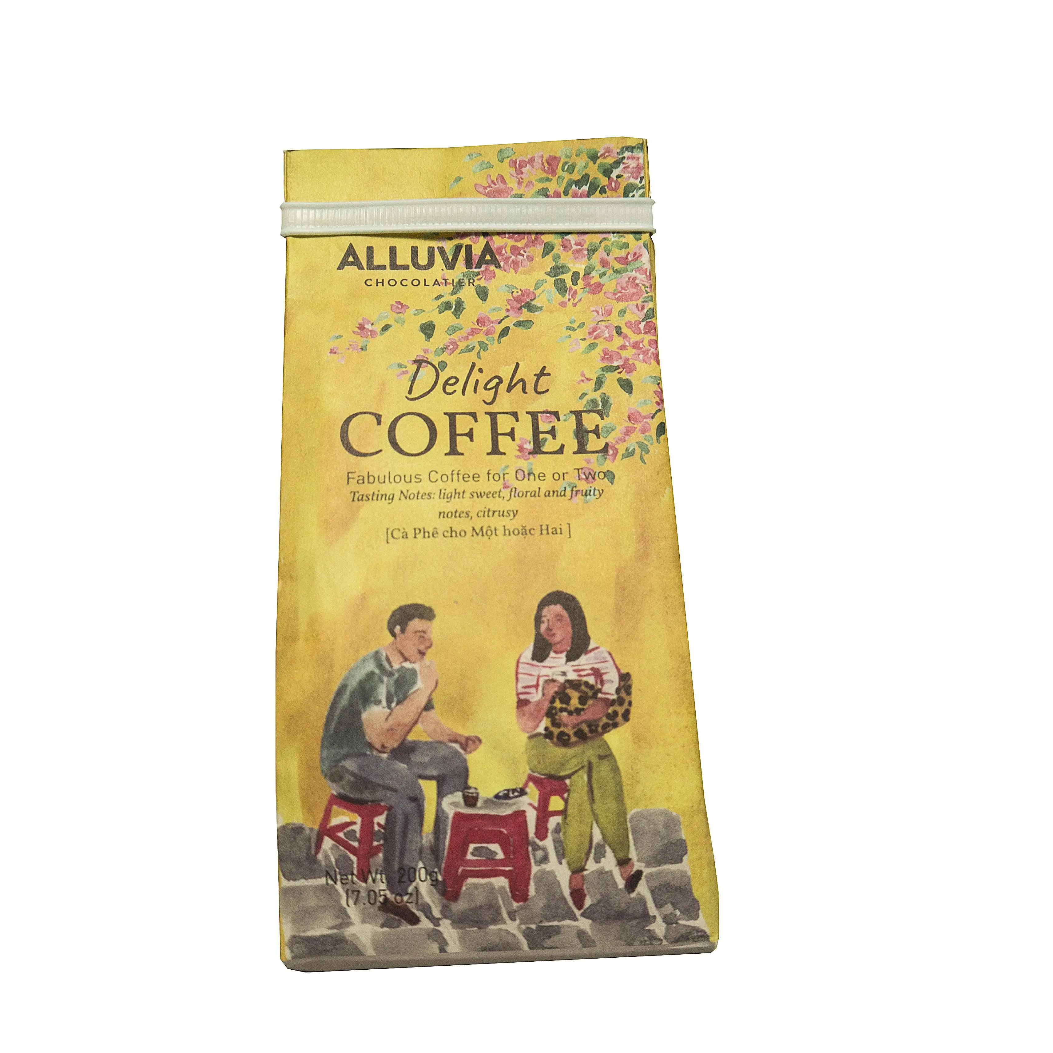 Радостный кофе Alluvia 200 г, смешанный кофе хорошего качества класса A, 0,2 кг