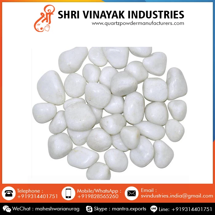 Natural White Pebble Stone at Wholesale Price