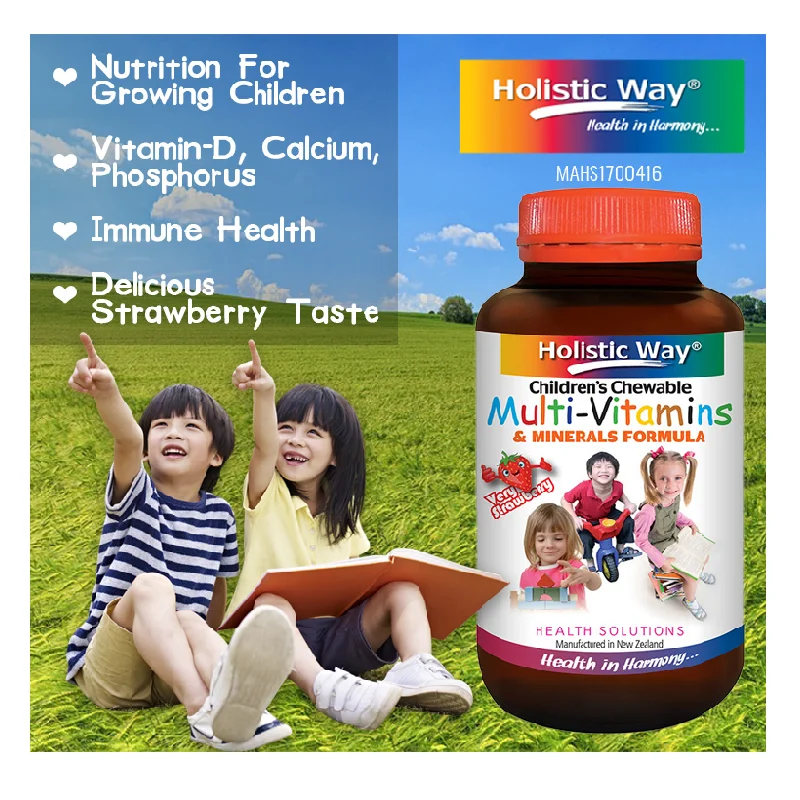 Best Hot Selling General Daily Holistic Way Healthcare Children Chewable Multi-Vitamins And Minerals Formula (60 Tablets)