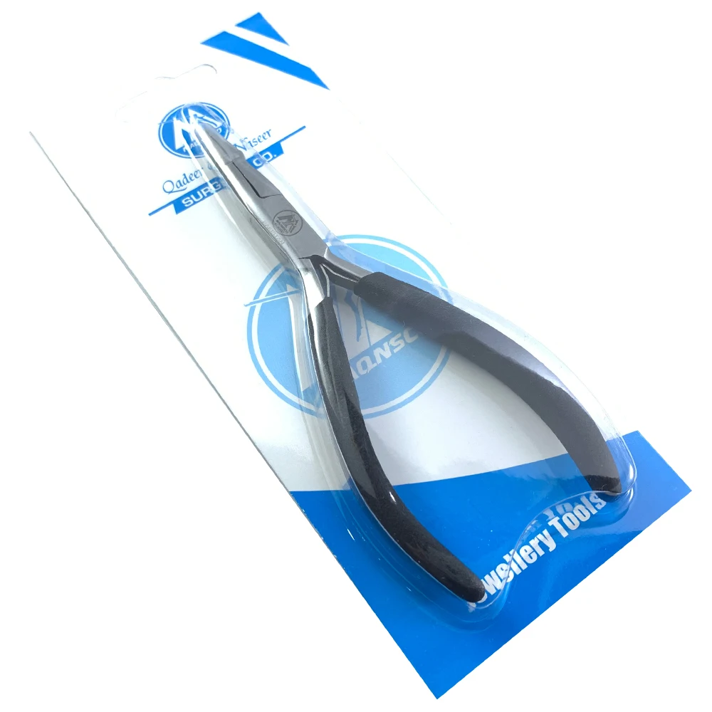 Тонкие плоскогубцы с изогнутой цепью 5 дюймов полированная головка устойчивая к ржавчине и коррозии продлевающая срок службы