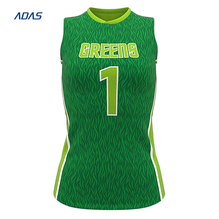 Wholesale Custom Made Women Short Sleeve Sublimation  High Quality Volleyball Uniform Jersey Quick Dry Breathable Custom Design