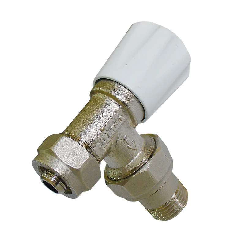 
 Латунный Угловой никелированный клапан радиатора pxb  