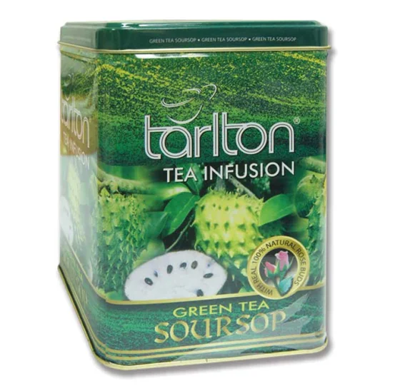 
Green Tea Soursop Best Quality Ceylon Tea Green Tarlton Premium Quality in Metal Tin - OEM Available 