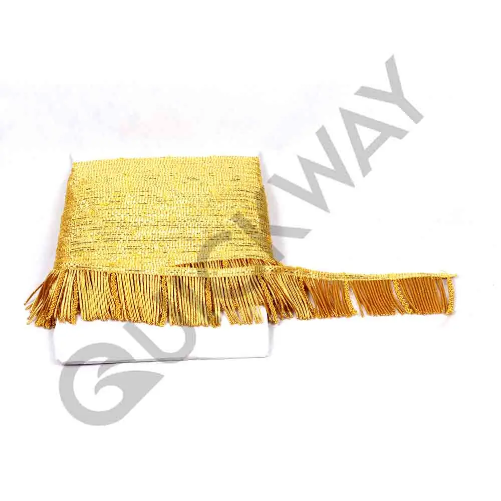 Wholesale Customized All Design And Color Bullion wire dark gold fringe Sale In Pakistan 2024