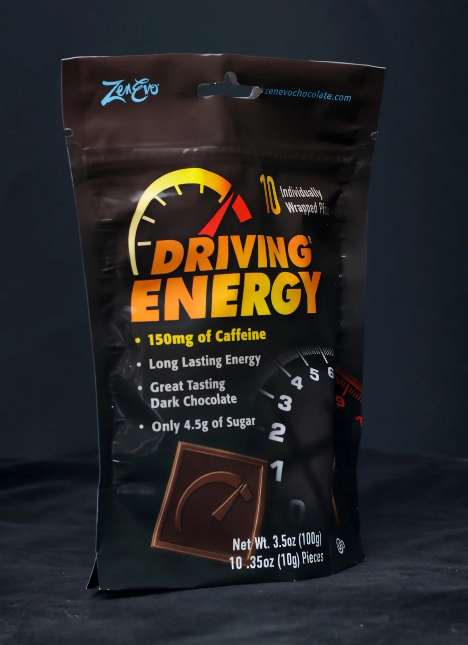 Индивидуально обернутые квадраты Zenevo движущиеся энергетические шоколадные