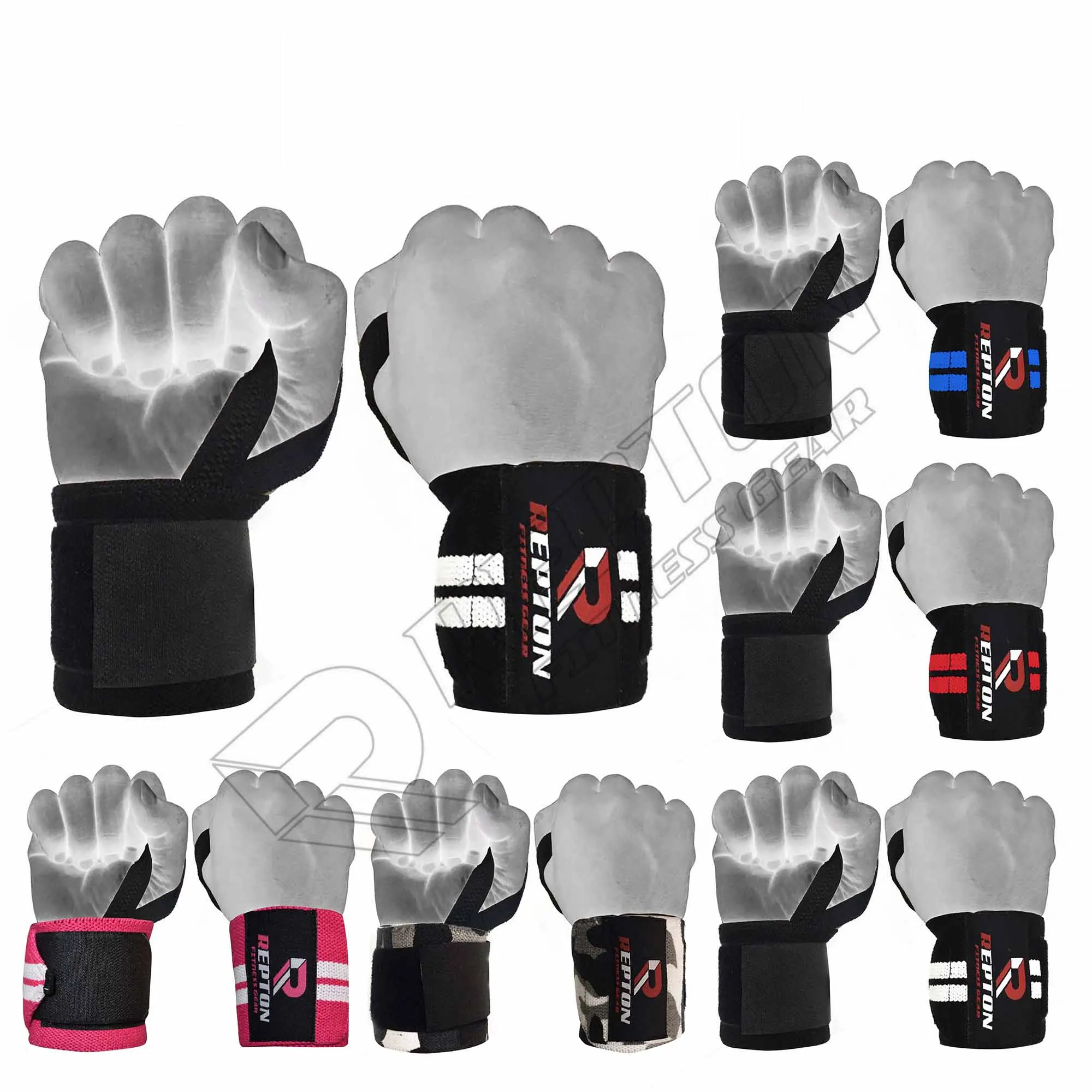  New Custom Logo Weight Lifting Wrist Straps Gym Bodybuilding Support