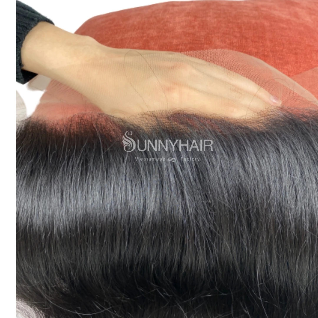Лидер продаж плотность 150% черные прямые передние парики из человеческих волос на сетке высококачественные волосы для наращивания 12 А вьетнамский поставщик солнечных Волос