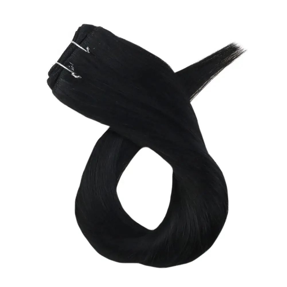 
Vietnamese natural virgin human hair cuticle aligned double weft black hair extensions - good quality bone straight hair 