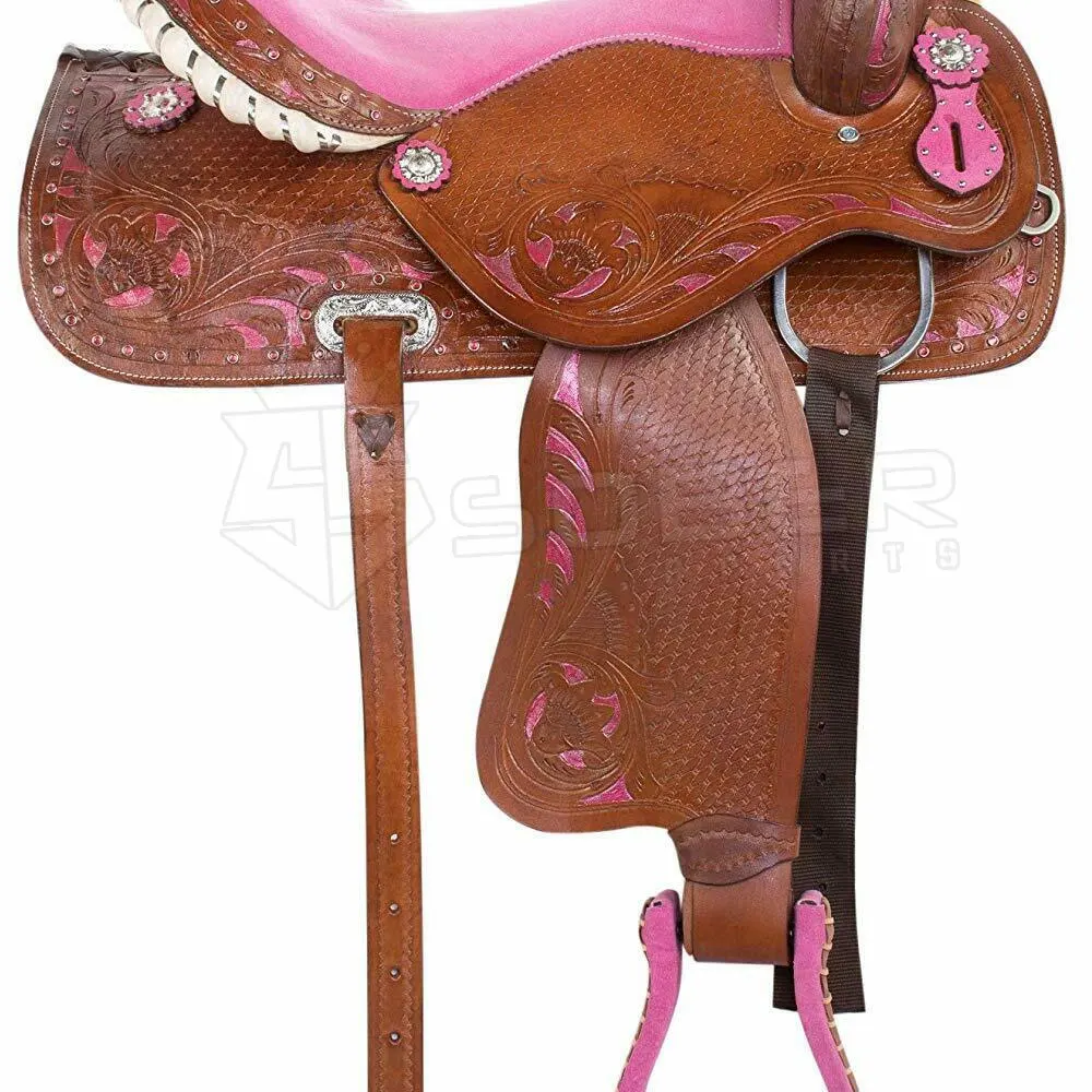 American Leather Saddle Western English Horse Saddle Real Leather Horse Riding Products