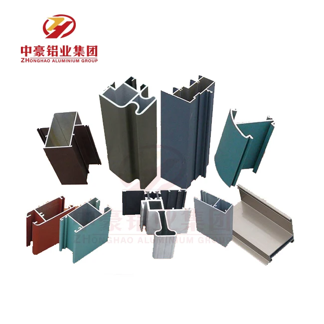 Aluminium extrusion powder coated sprayed profiles