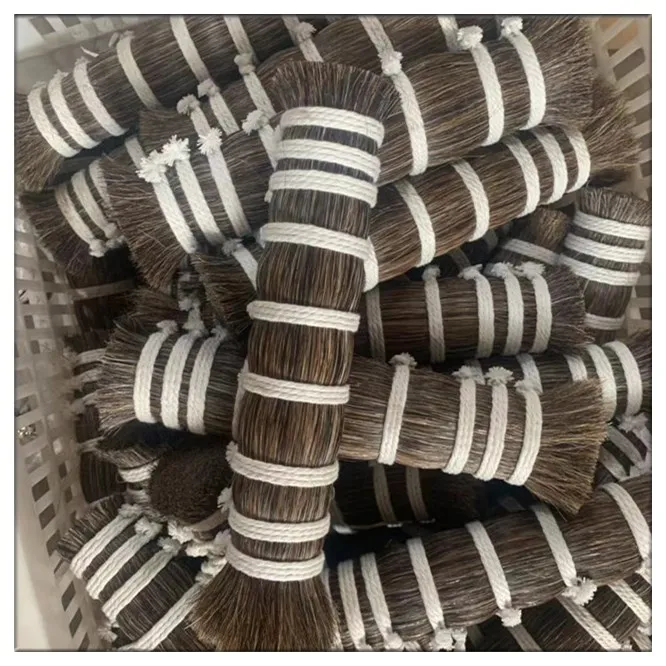 South Africa no dyeing clean black cattle horse pony tail hair