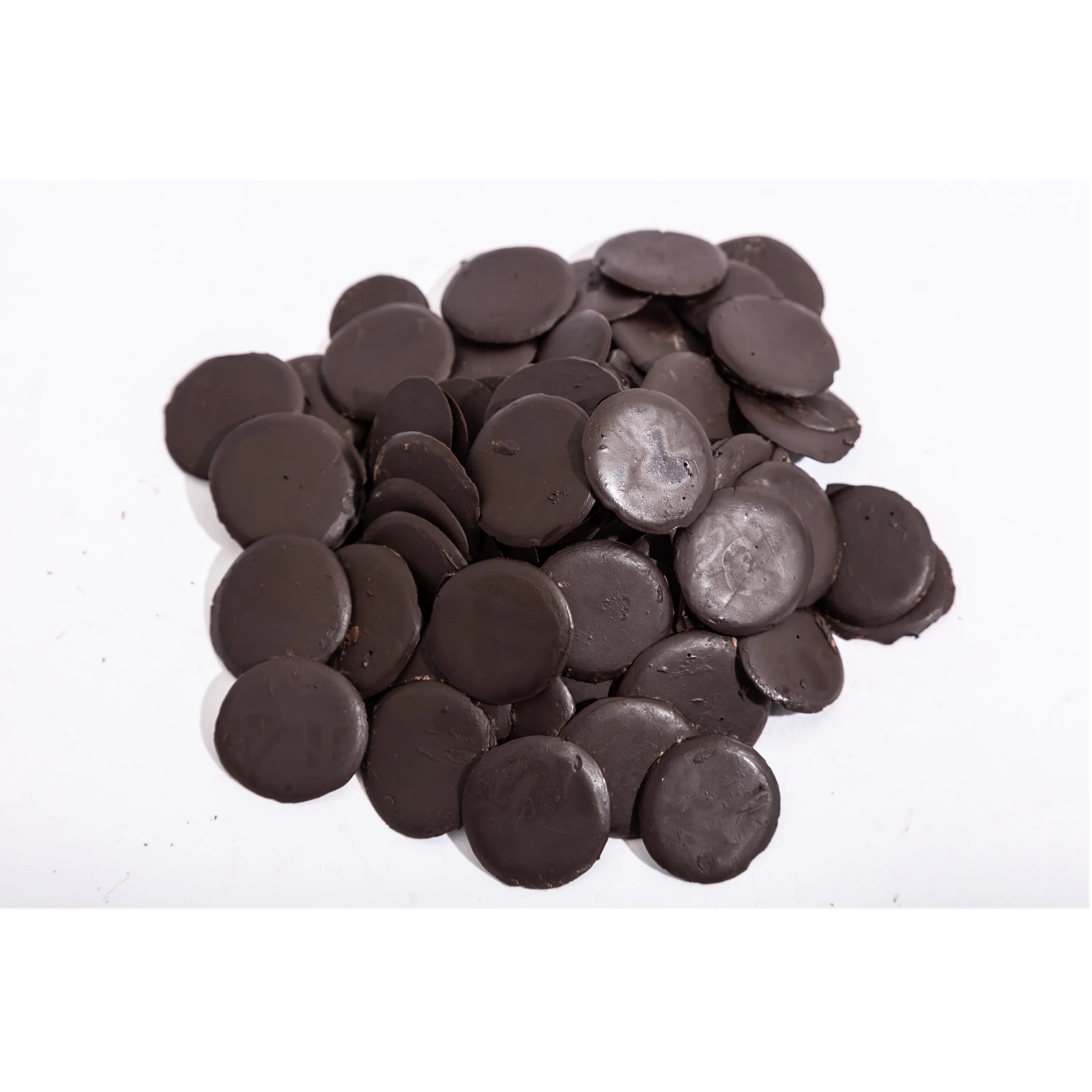 
Black Brown Chocolate Flavour Chocolate Button For Baking Round Shape From Malaysia 