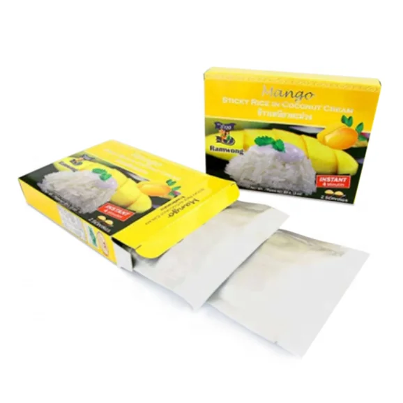 Instant Mango Sticky Rice Popular Thai Desserts Ready-made Thai food easy cook original taste