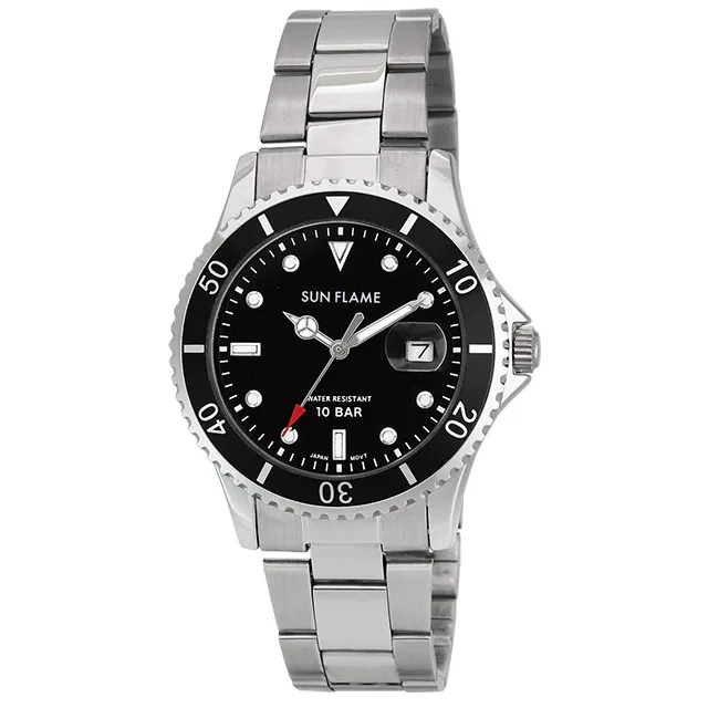 Японские кварцевые часы мужские водонепроницаемые