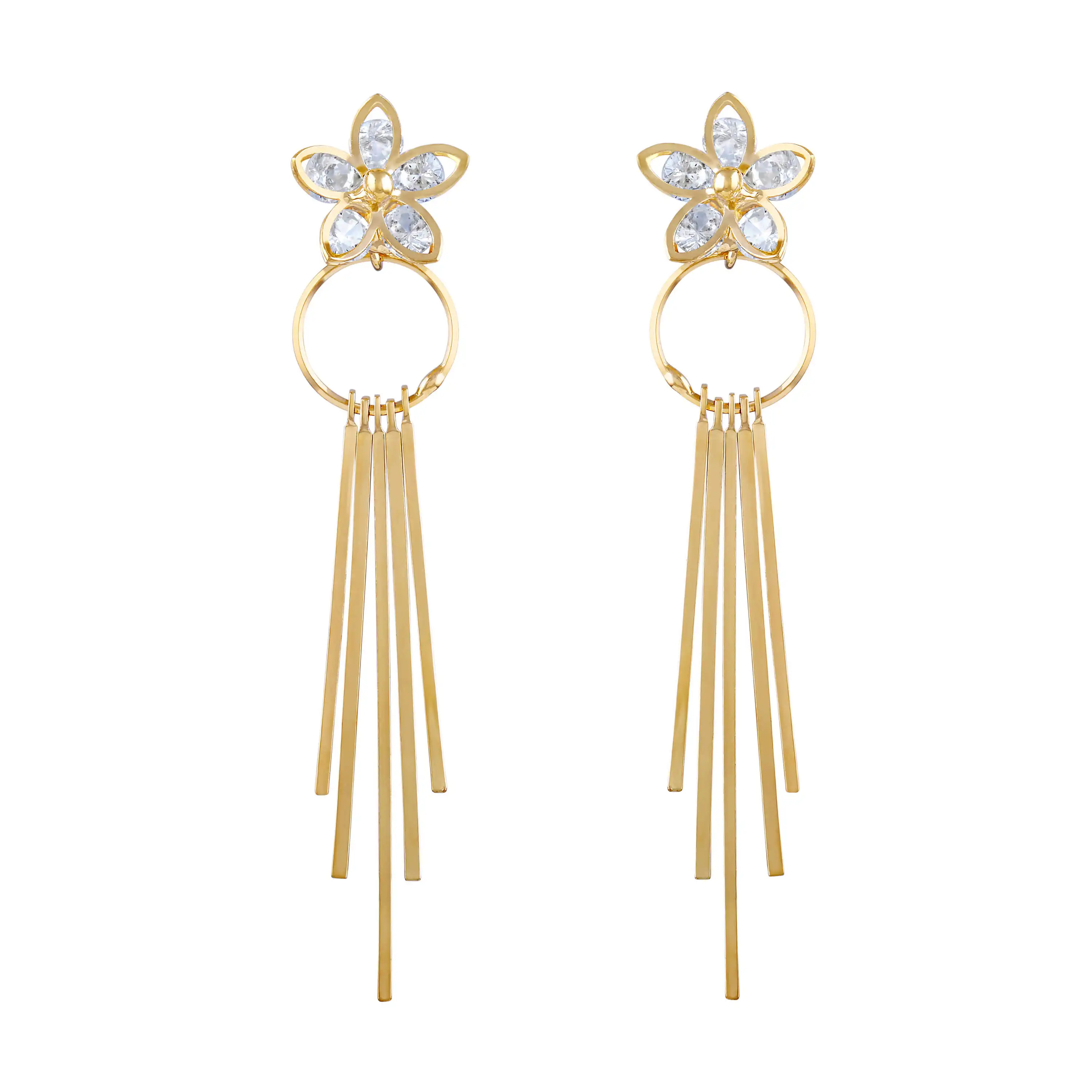 Dangler wholesale Gold plated latken shape with  jhumki earring for women
