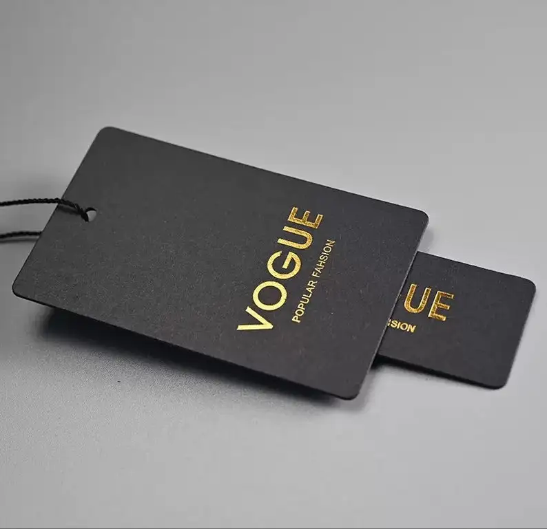 Luxury Matt Cardboard Hang Tag Garment Custom Logo Clothing Hang Tags Custom Hangtags Labels With Embossed Hangtags For Clothing