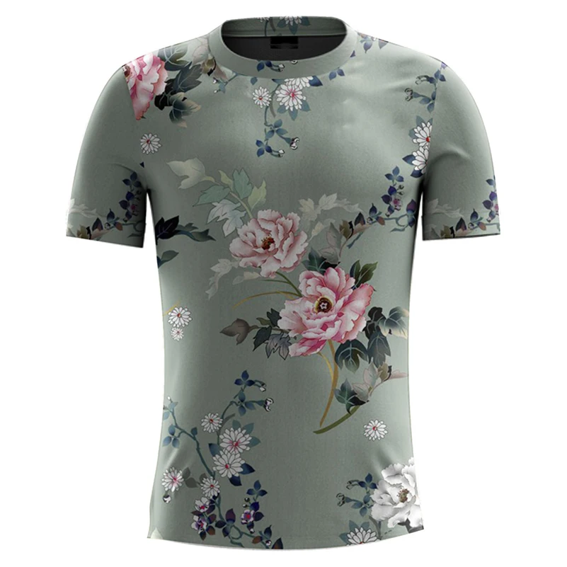 
OEM Breathable Full Print Sublimation T Shirts Custom 100% Polyester Sublimation 3D T Shirt 