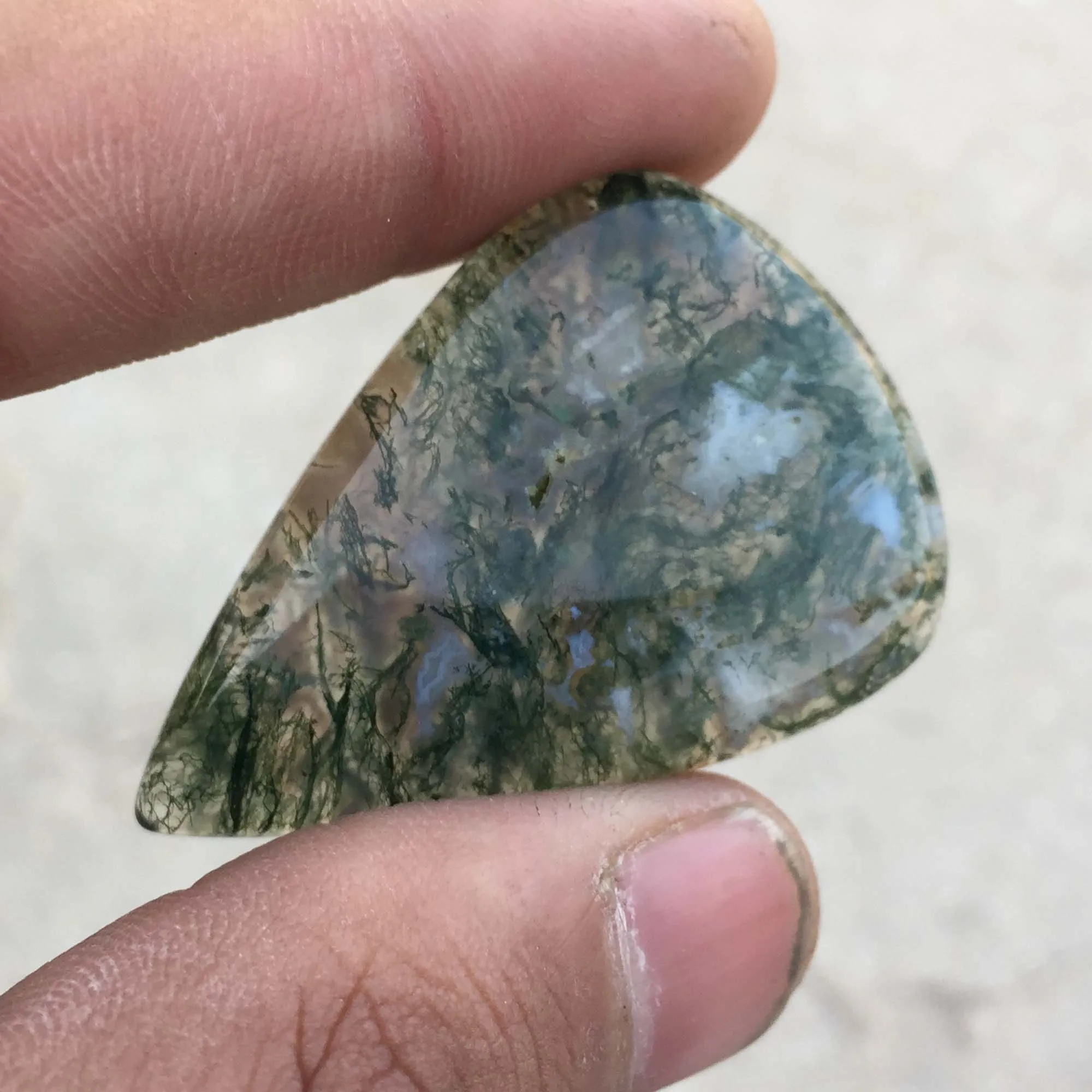 
Moss Agate Gemstone Handmade Making All Shape & Size Cabochon Wire Wrapping Jewelry Making Stone 